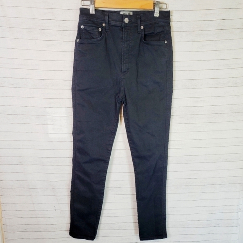 AGOLDE ROXANNE JEANS IN JET, SZ 28